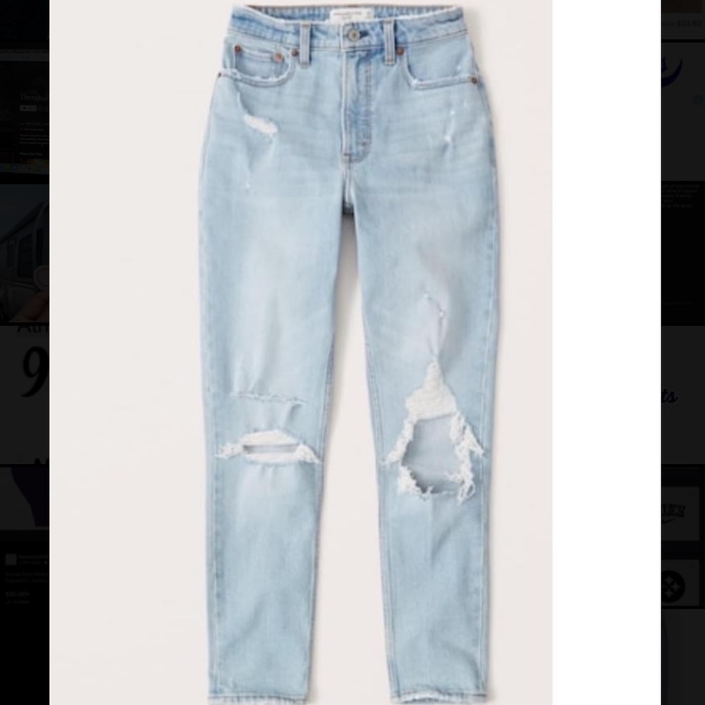 Abercrombie Curve Love Light Wash Jeans Size 26